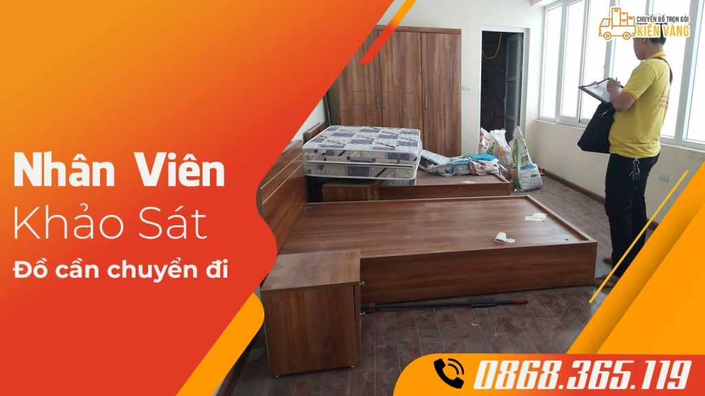 Nhân viên tới báo giá dịch vụ chuyển nhà trọn gói