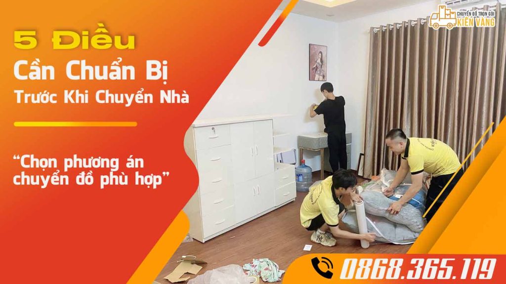 Chọn phương án chuyển đồ phù hợp